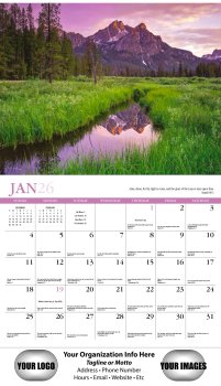 (image for) Reflections 13-Month Full-Size Wall Calendar Stapled-#806
