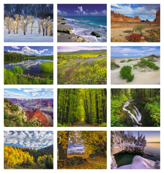 (image for) Reflections 13-Month Full-Size Wall Calendar Stapled-#806