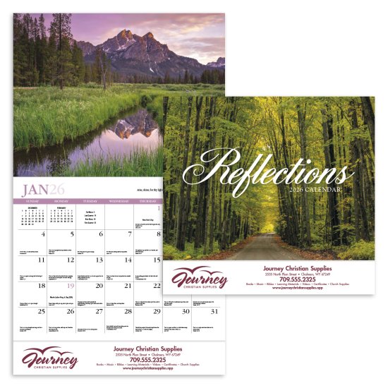 (image for) Reflections 13-Month Full-Size Wall Calendar Stapled-#806