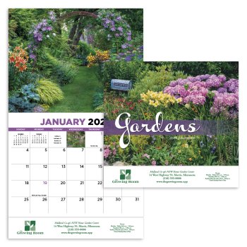 (image for) Gardens 13-Month Full-Size Wall Calendar- # 808