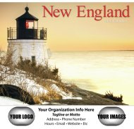 (image for) New England 13-Month Full-Size Wall Calendar- #812