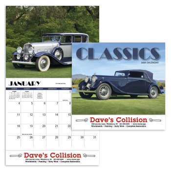 (image for) Automotive Classics 13-Month Full Size Wall Calendar-#820H