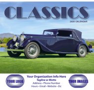 (image for) Automotive Classics 13-Month Full Size Wall Calendar-#820H