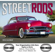 (image for) Street Rod Fever 13-Month Full-Size Wall Calendar- #824