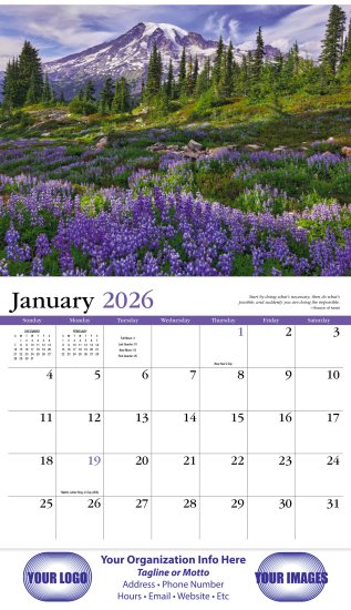 (image for) Contemplations 13-Month Full-Size Wall Calendar- #825
