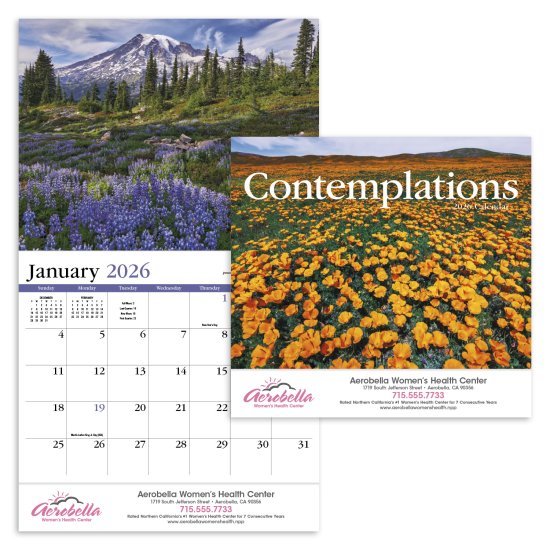 (image for) Contemplations 13-Month Full-Size Wall Calendar- #825