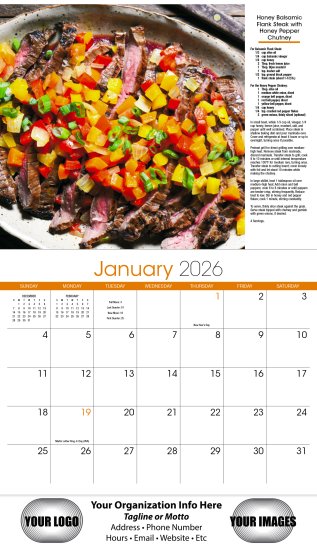 (image for) A Taste for Cooking-13-Month Full-Size Wall Calendar #827