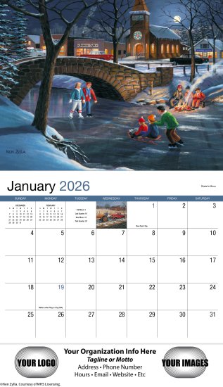 (image for) America Remembered 13-Month Full-Size Stapled Wall Calendar- #829 (92029)