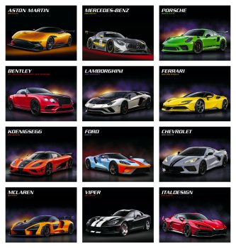 (image for) Fast Trax-13 Month Full Size Wall Calendar- #830