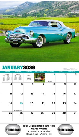 (image for) Highway Memories 13-Month Full-Size Wall Calendar- #832