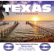 (image for) Texas 13-Month Full-Size Wall Calendar #836