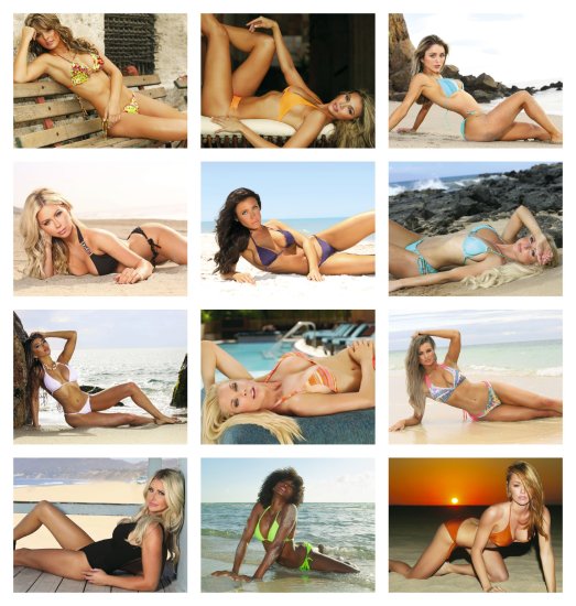 (image for) Swimsuits 13-Mo Full-Size Wall Calendar- #856