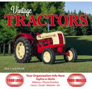 (image for) Legendary Tractors 13-Month Full-Size Wall Calendar #871