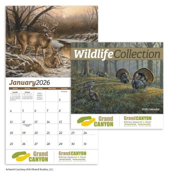 (image for) Wildlife Collection 13 Month Wall Appointment Calendar- #884