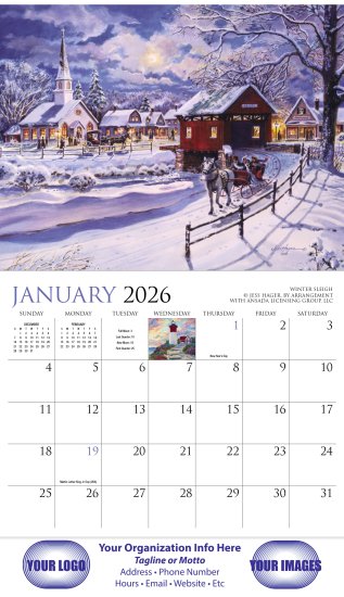 (image for) Back Home 13 Month Full Size Wall Calendar #891