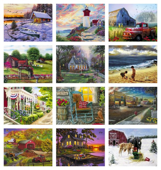 (image for) Back Home 13 Month Full Size Wall Calendar #891