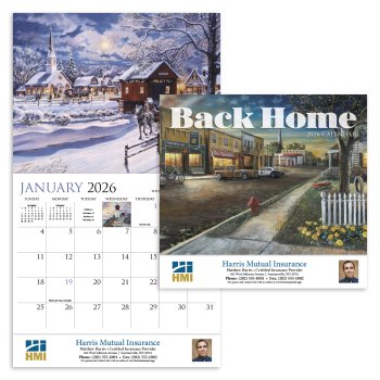 (image for) Back Home 13 Month Full Size Wall Calendar #891