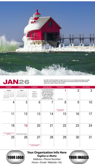 (image for) Weather Almanac 13-Mo Full-Size Wall Calendar - #895