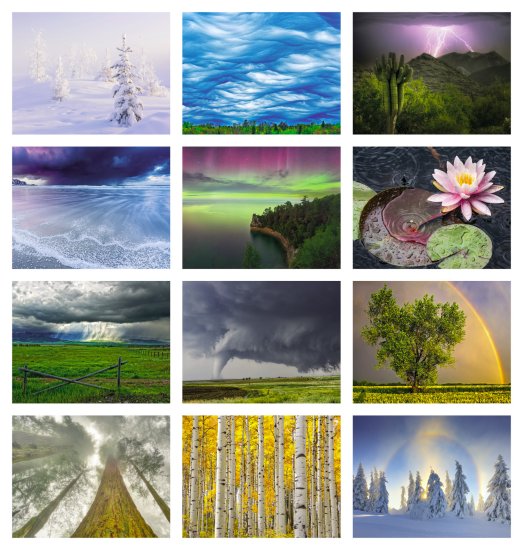 (image for) Weather Almanac 13-Mo Full-Size Wall Calendar - #895