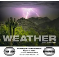 (image for) Weather Almanac 13-Mo Full-Size Wall Calendar - #895