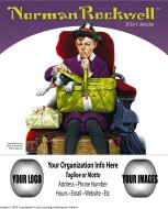 (image for) Mini Norman Rockwell 13-Month Mini-Size Wall Calendar-#941
