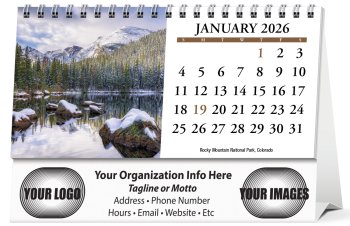 (image for) Scenic America Easel Desk Calendar- #982