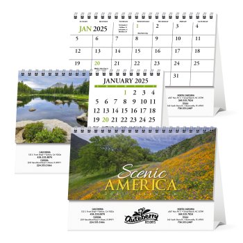 (image for) Scenic America Easel Desk Calendar- #982