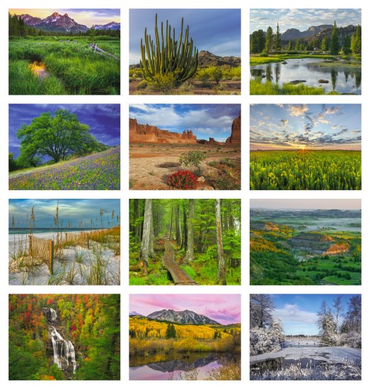 (image for) Religious Inspirations 12-Month Wall Calendar- # 1650 NEW ITEM FOR 2025!! 