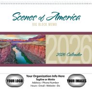 (image for) Scenes of America Big Block Memo Wall Calendar- # 1701