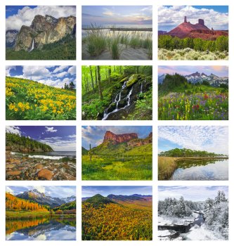 (image for) American Splendor Wall Calendar- # 1709 NEW ITEM FOR 2025!! 