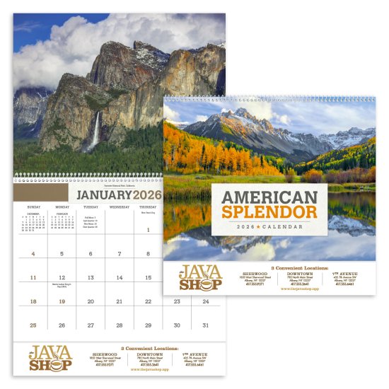 (image for) American Splendor Wall Calendar- # 1709 NEW ITEM FOR 2025!! 