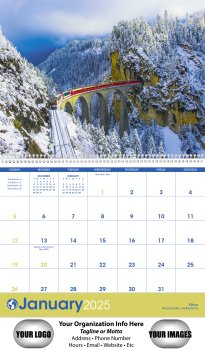 (image for) World Scenic 12-Month Wall Calendar- # 1712 NEW ITEM FOR 2025!! 