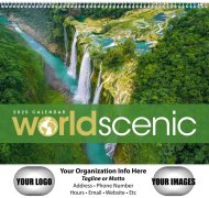 (image for) World Scenic 12-Month Wall Calendar- # 1712 NEW ITEM FOR 2025!! 