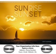 (image for) Sunrise Sunset 12-Month Wall Calendar- # 1715 NEW ITEM FOR 2025!! 