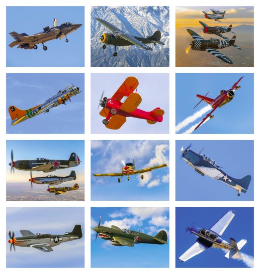 (image for) Planes 16 Month Wall Calendar - Style #1852