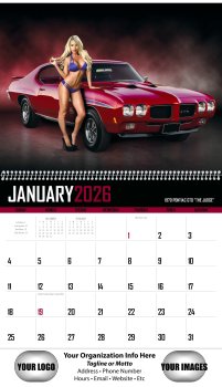 (image for) American Muscle Wall Calendar- # 1854