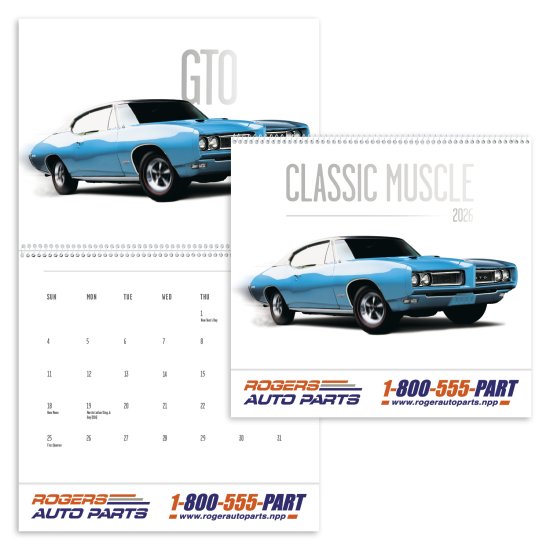 (image for) Classic Muscle 12 Month Spiral Wall #1951