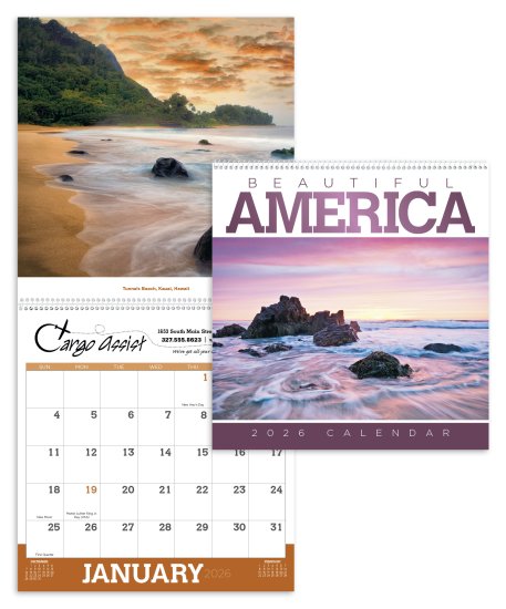 (image for) Beautiful America Retail Executive Wall Calendar- #2100