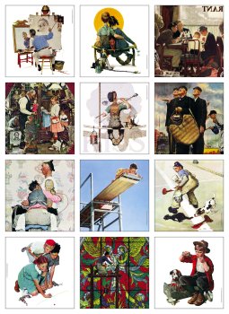 (image for) Saturday. Evening Post Illustrations by Norman Rockwell Executive Retail Calendar- #2103