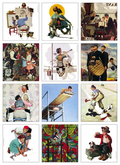 (image for) Saturday. Evening Post Illustrations by Norman Rockwell Executive Retail Calendar- #2103