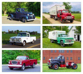(image for) Antique Trucks 6 Sheet Executive Wall- # 3214