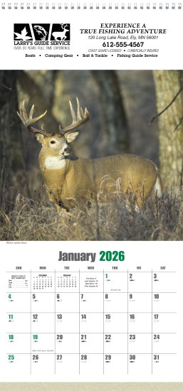 (image for) Wildlife 12 Sheet Wall Calendar- Style #3301
