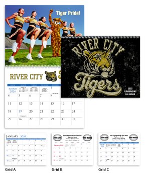 (image for) Custom Full Color 12 Month Full Size Spiral Version- #CUST350