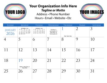 (image for) Custom Full Color 12 Month Full Size-Stapled Version- #CUST360