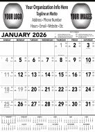 (image for) Contractors Memo 13 Sheet Black/White - #6100