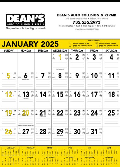 (image for) Contractors Memo 13 Sheet - Yellow/Black #6101 (Previously #371)