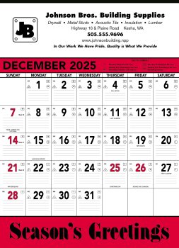 (image for) Contractors Memo 13 Sheet - Red/Black #6102 (Previously #372)