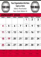 (image for) Contractors Memo 13 Sheet - Red/Black #6102 (Previously #372)