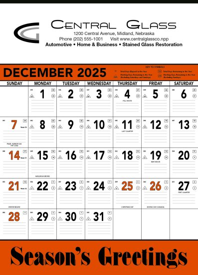 (image for) Contractors Memo 13 Sheet - Orange/Black #6103