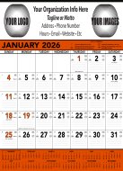 (image for) Contractors Memo 13 Sheet - Orange/Black #6103